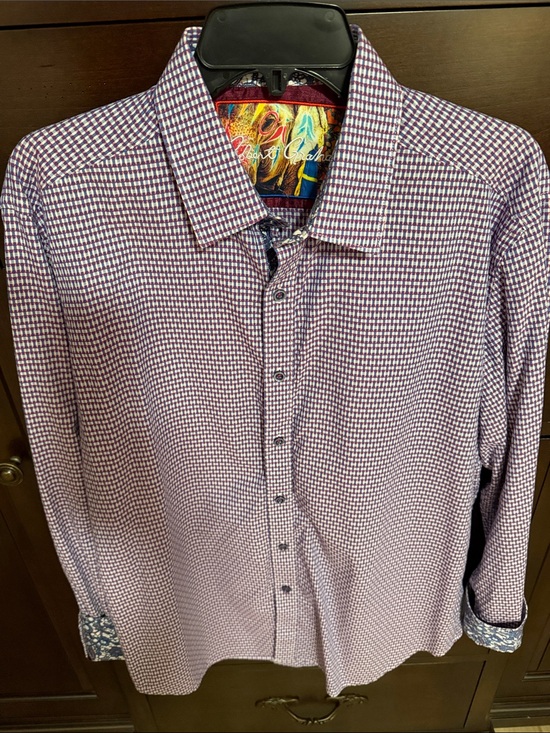 Robert Graham Other - Robert Graham Men’s Purple Micro-Check Button-Down Shirt